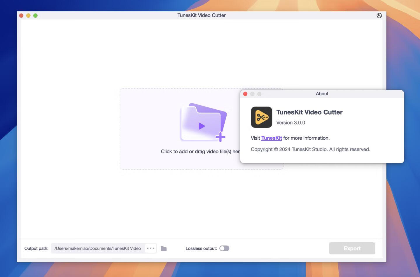 TunesKit Video Cutter for mac v3.0.0激活版 视频分割编辑器