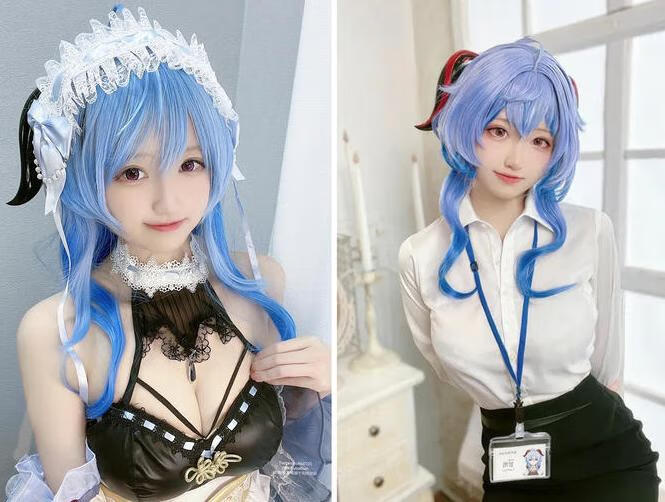 千阳快起床小姐姐cos《原神甘雨》引爆二次元魅力！