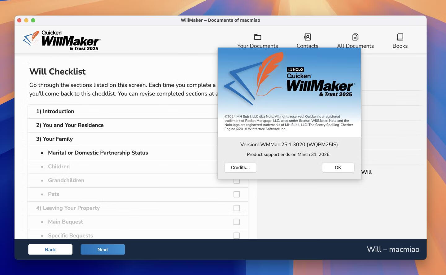 Quicken WillMaker & Trust 2025 for mac v25.1.3020激活版 遗产规划软件