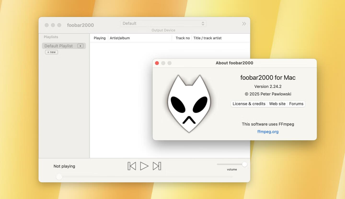 foobar2000 for mac v2.24.2免激活版 多功能音频播放器