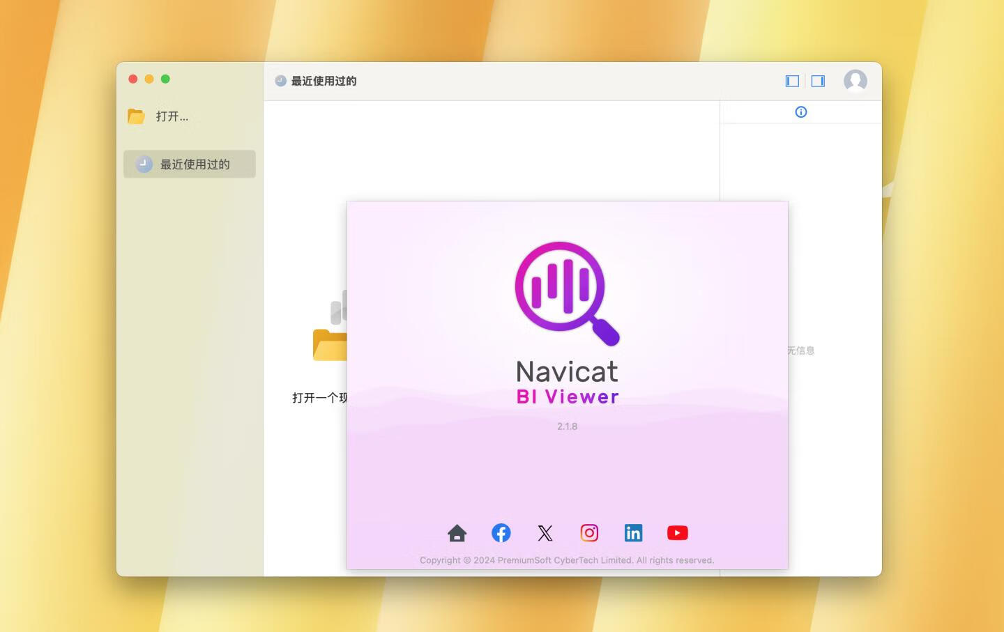 Navicat BI Viewer for Mac v2.1.8激活版 BI文件查看工具