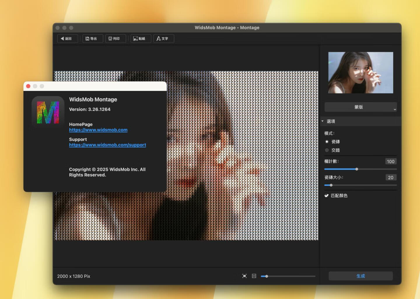 WidsMob Montage for Mac v3.26激活版 蒙太奇图片制作