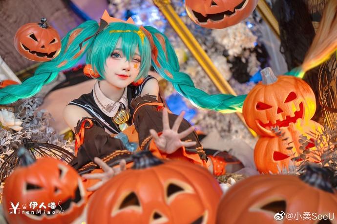 「COSPALY」万圣节南瓜miku-8P @小柔SeeU (7).jpg