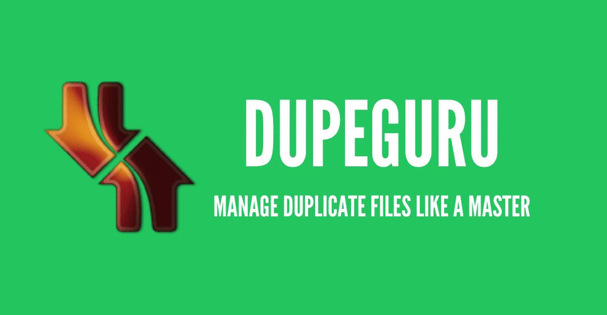 dupeGuru：重复文件查找终极指南，告别冗余，释放空间！