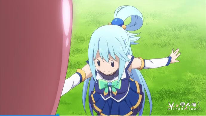 8.png 「为美好的世界献上祝福」第二集上 智障女神阿库娅在第几集开始被青蛙吞 当然是本集就开始了