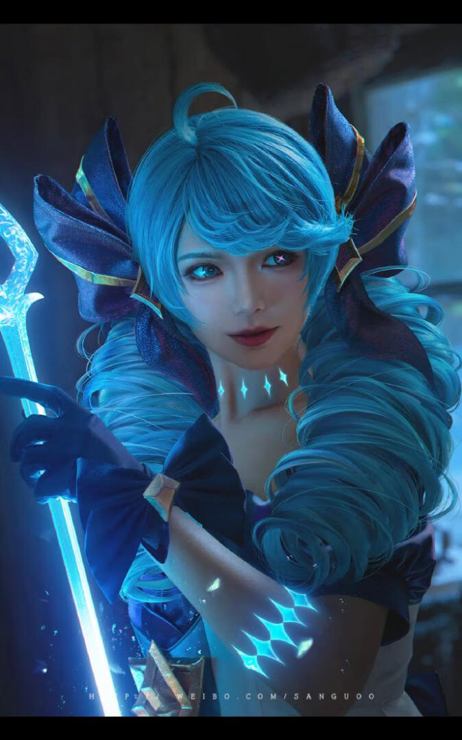 「COSPALY」英雄联盟灵罗娃娃·格温-9P@月潋寒殇i