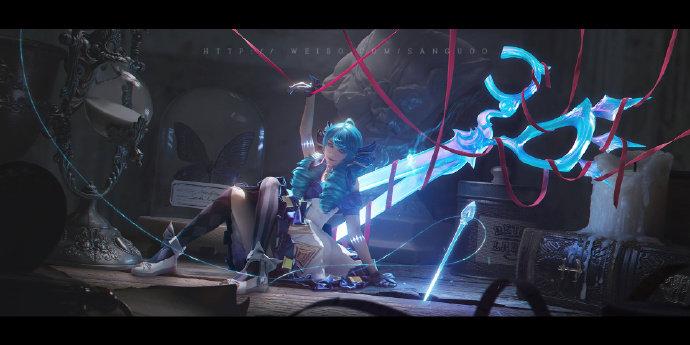 「COSPALY」英雄联盟灵罗娃娃·格温-9P@月潋寒殇i