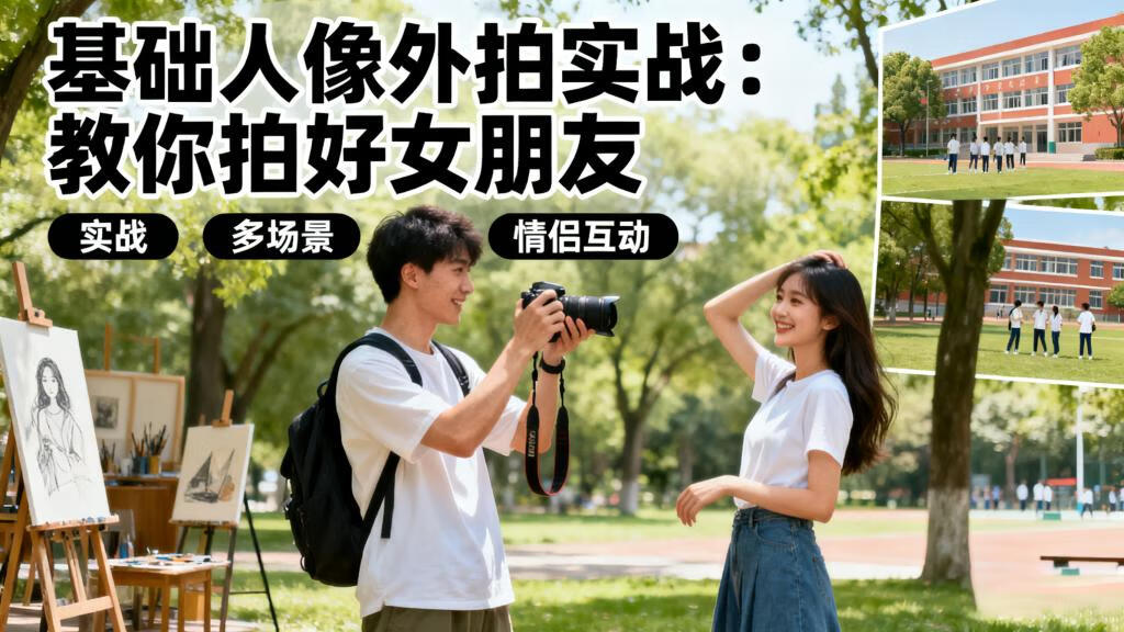 摄影教程 | 为什么别人拍女友好看？这套基础外拍实战课告诉你答案-稀缺资源网