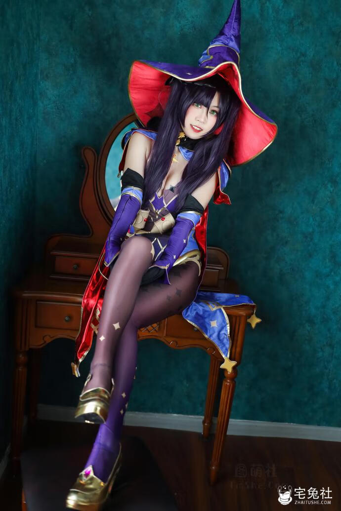 流年不停w全套作品图合集 紫发女王刻晴COS太绝了