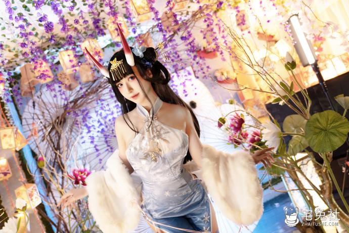 Shika小鹿鹿 cosplay作品080 能代旗袍 宅兔社.jpg shika小鹿鹿全套cos图片合集 颜值爆表让你欲罢不能!