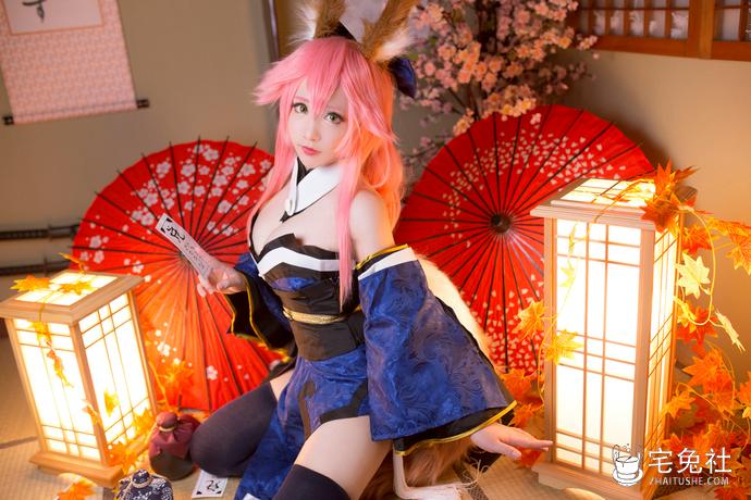 叫我千寻大人 cosplay作品009 玉藻前 正裝 (1) 宅兔社.jpg 叫我千寻大人全套作品图合集 穿越次元华丽中带点叛逆