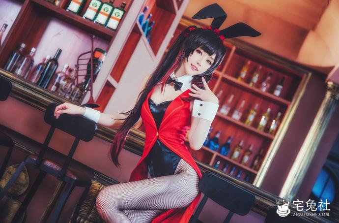 yui金鱼 cosplay作品006 狂三兔女郎 (1) 宅兔社.jpg yui金鱼COS儿演绎不知火、食铁兽、兔女郎!美艳绝伦惊艳全场!