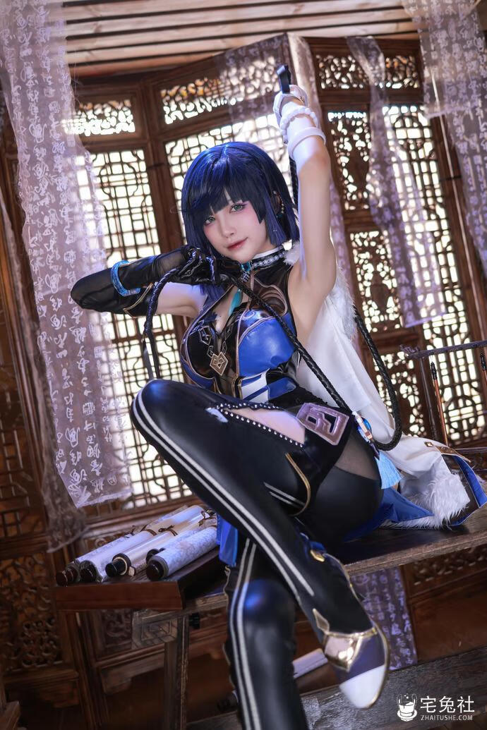 曼妙身姿水淼aqua夜兰礼服的原神cos作品免费哪里看 宅兔社 (3).jpg 曼妙身姿水淼aqua夜兰礼服的原神cos作品免费哪里看