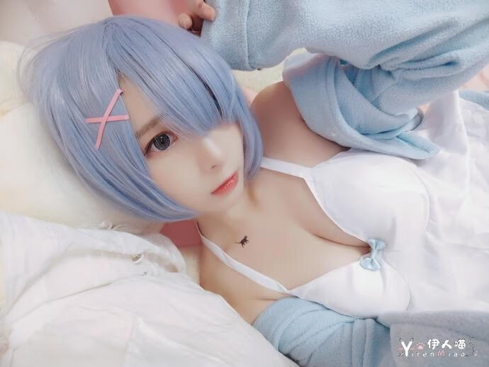 古川 cosplay作品015 蕾姆睡衣 (2)伊人喵.JPG 时尚博主古川kagura合集里有什么黑历史吗?为什么叫她古鸽?