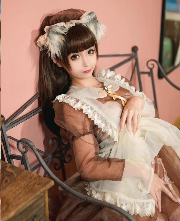 蠢沫沫 NO.042 棕透明女仆:温暖与可爱的完美结合!插图1 蠢沫沫 NO.042 棕透明女仆:温暖与可爱的完美结合!插图1