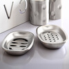 

Jingdong Supermarket] Ou Runzhe soap box stainless steel creative paragraph cute drain water soap rack 3 3 installed