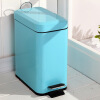 

Ou Runzhe Trash Rectangular Pedal Kitchen Home Sanitary Clean Barrel Blue 5L