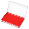 

(Deli) 9864 square transparent shell quick print station (red)