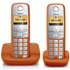 

Set Yijia original Siemens phone C510 suit Germany original import hands-free Chinese menu large button screen backlight digital cordless machine base machine a drag one (crystal orange