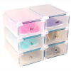 

Jingdong supermarket] thick green thick drawer-type transparent storage shoe box metal package female models 6 loaded
