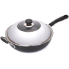 

Jingdong supermarket] the United States kitchen (maxcook) fine iron wok 32cm Regent series MCDB-32 (with cap can be used in the induction cooker no coated iron shovel