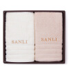 

【Jingdong Supermarket】 Sanli Pure Cotton Sai Luo Spinning Towel Exquisite High Gift Gift Box Double Strap Handbag Love If Xia Hua-Ⅱ Light Yellow + Light Brown