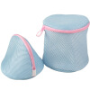 

Jingdong supermarket] green reed laundry bag bra cleaning bag thickened drum + hemisphere 2 sets of pink