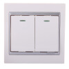 

Simon Electric (simon) N51022B double open double control 55 series 86 with fluorescent key switch socket (elegant white