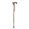 

UConn Wood Handle Bright Brown Aluminum Cane UKD-2329-C1 Non-skid Retractable Walking Stick Height-adjustable Crutches for the Elderly