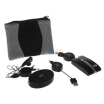 

HP FG749PAAB2 Travel Kit Mouse 2-channel Telescopic Headset Retractable Cable Mini USB Retractable Cable