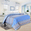 

Huakang home textile cotton twill the whole printing double quilt 200 × 230cm Glen blue