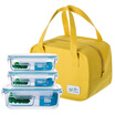 

400ml 2 800ml oven refrigerator microwave oven for lunch boxes RL3-01B send yellow insulation package 400ml 2 800ml