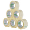 

COMIX 6 only installed 45mm 80Y 732 meters high transparent tape sealing wide tape office stationery JF4508-6