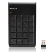 

Yixing Lai ECOLA mini wireless digital keypad 24GHz elf financial accounting cash register special ultra-thin keyboard black NT-21WL