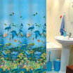 

Green Leaf PEVA Waterproof Printing Shower Curtain Dolphin 180 180