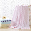 

Yingxin bedding home textiles cotton jacquard towels are multi-functional breathable blankets 145 190cm light pink