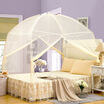 

Yingxin Bedding Home Textiles Encryption Shafts Bottom Zipper Yurt Collapsible Mosquito Net Single 12m Bed Water Blue