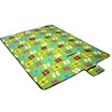 

Kale decorated outdoor suede moisture-proof picnic mat green circle