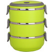 

Bungni Portable Food Container Temperature Keeping round sealed lunch box 1400ml pink