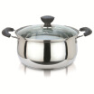 

US kitchen maxcook stainless steel soup pot bottom curved 22CM elegant kitchen series YC-22 available induction cooker