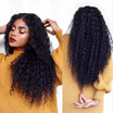 BOWIN Deep Wave 360 ​​Lace Frontal peluca brasileña pelo de la Virgen con el pelo del bebé 150 de densidad