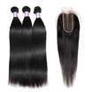 Ishow 8A Straight Human Hair 3 Bundles With 24 Lace Closure Brazilian ishow kopen in de aanbieding