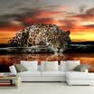 Papel pintado de encargo de la foto de la alta calidad del leopardo que cubre la pared sala de estar sofá dormitorio TV telón de fondo papel de pared papel de contacto