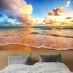 Custom Photo Mural Wallpaper 3D HD Hermoso Cielo Beach Waves Paisaje Mural Sala de estar Dormitorio Decoración de la pared de la pared