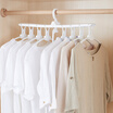 Joy Collection You Mu Multi Function Wide Shoulder Seamless Hanger Foldable Clothes Support Hook Household Plastic Drying Rack White One joy collection kopen in de aanbieding