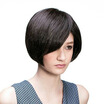 Ladies Short Hair With Black Color Italy Human Bob Straight Lace Front Wigs huismerk kopen in de aanbieding