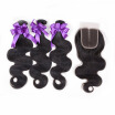 Passion Hair Body Wave Bundles With Closure Unprocessed Brazilian Virgin Human 3 4X4 Middle Part Lace passion kopen in de aanbieding Passion Hair Body Wave Bundles With Closure Unprocessed Brazilian Virgin Human 3 4X4 Middle Part Lace passion kopen in de aanbieding