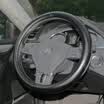 Xinjian leather car steering wheel cover four seasons breathable non-slip universal top layer cowhide set XJ06 black