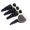 Passion Hair Loose Wave Human Bundles With Closure Brazilian Virgin Weave 3 4X4 Free Part Lace passion kopen in de aanbieding