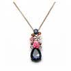 Aiyaya Flower America And Europen Style Elegant Waterdrop Multicolor Pendant Necklace Women Accessories
